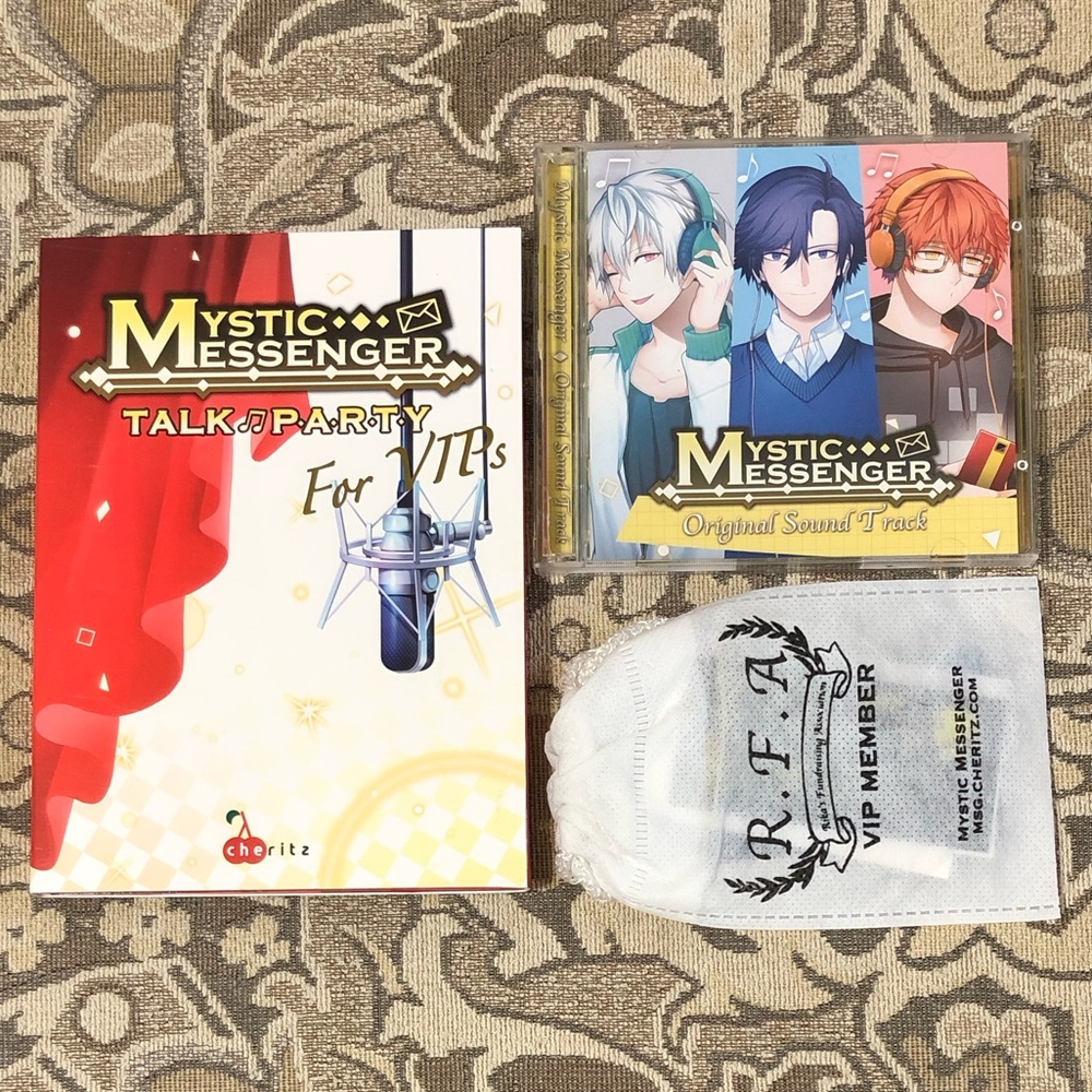 Mystic Messenger Talk Party for V.I.P.s / Original Sound Track on CDs / Swag Bag